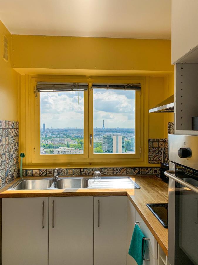 Vue Panoramique Sur Paris : Sublime Appartement Au Centre De Courbevoie Exterior foto