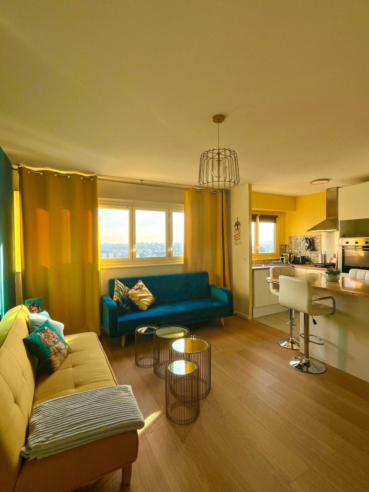 Vue Panoramique Sur Paris : Sublime Appartement Au Centre De Courbevoie Exterior foto